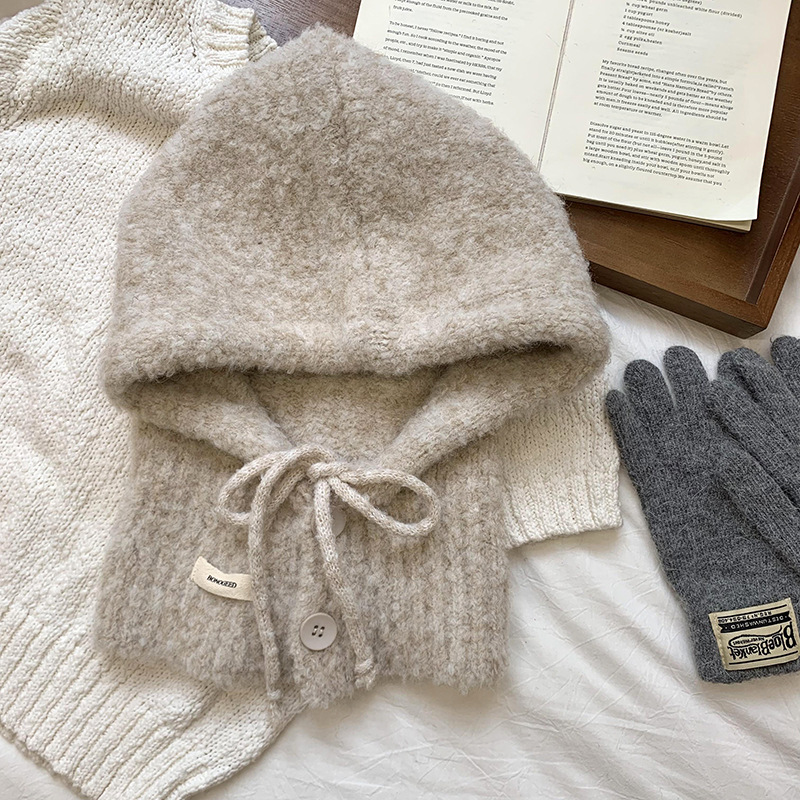 Barracklafa sombrero de invierno caliente mujer 2025 nuevo bufandas sombrero protector de orejas sombrero de lana al por mayor