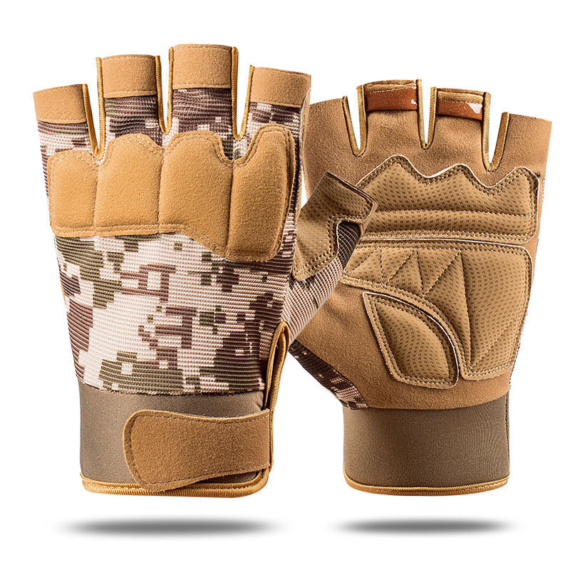 Guantes de montar a caballo ventiladores militares guantes tácticos dedo completo antideslizante resistente al desgaste guantes de medio dedo fuerzas especiales camuflaje fitness guantes de lucha