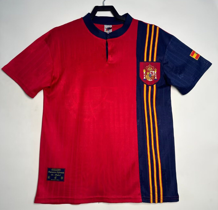 Camiseta de fútbol retro clásica versión nostálgica Brasil España México Alemania Serie transfronteriza Camiseta de una pieza