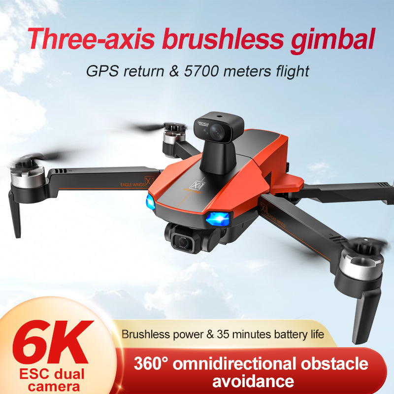 Jjrc Three-Axis Gimbal Four-Axis Obstacle Avoidance Aircraft Brushless Gps High-Definition Aerial Photography Drone Remote Control Aircraft Toy