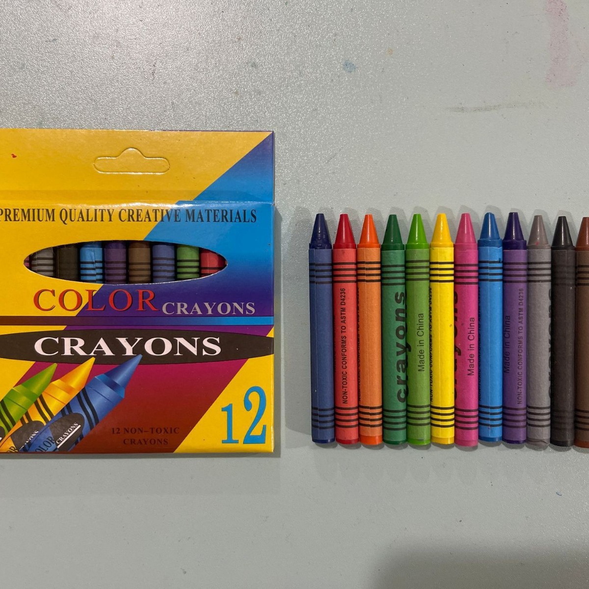 Crayones de Pintura para Niños de 12 Colores 24 Piezas Borrable para Pintura