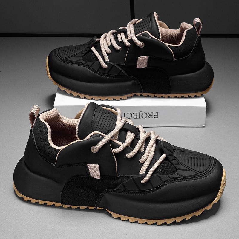 Transfronterizo 2025 primavera y verano de moda versátil bolsas inferiores respirables zapatos deportivos casuales con suela gruesa aumentada zapatos de hombre zapatos de moda