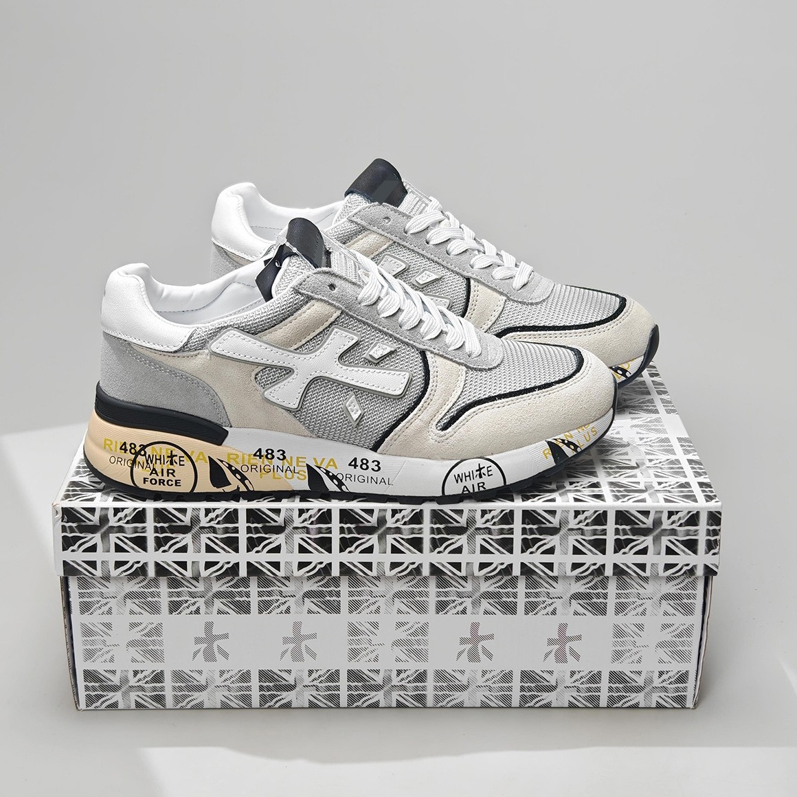 Putian Cross-Border Foreign Trade Men's Shoes Puruijia Rice Shoes Sports Running Shoes New Men's Wooden Shoes Fashion and Leisure