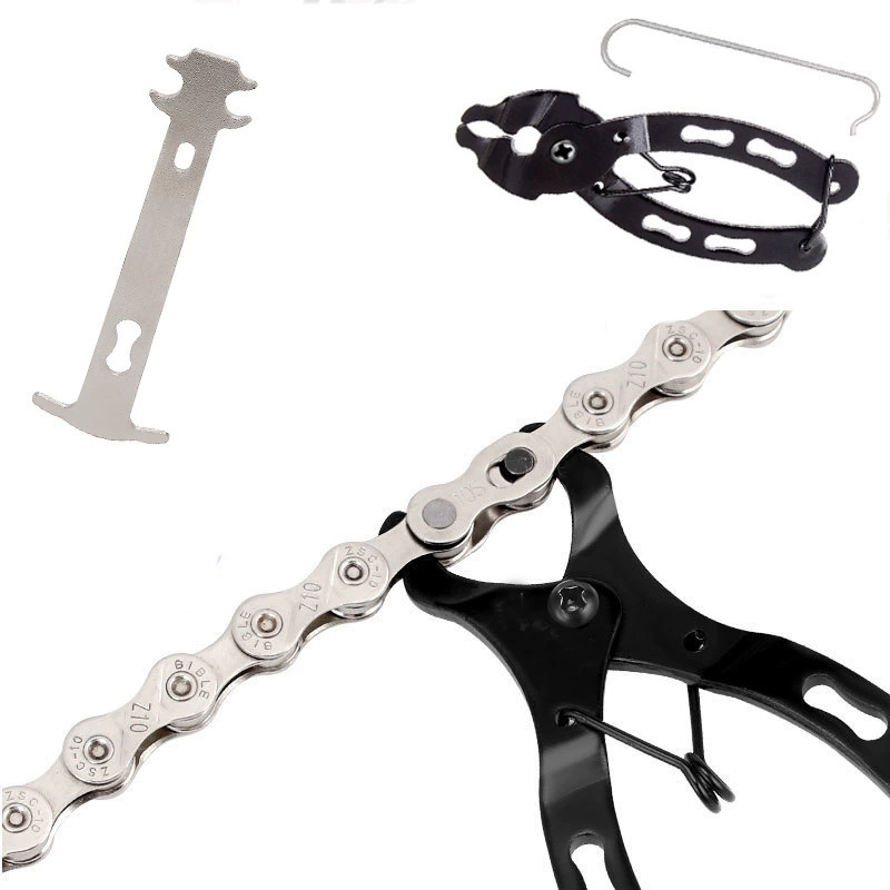Комплект аксессуаров крючков для очистки цепи Комплект инструментов для ремонта велосипедов Ремонт плоскогубцев гаечный ключ цепи штангенциркуль