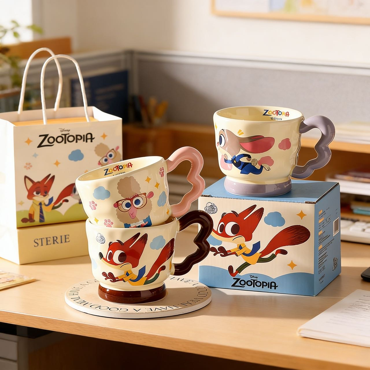 Mad Animal City Judinick taza de marca para mujeres nuevo estilo 2025 de alto valor familiar copas de agua regalo de cumpleaños