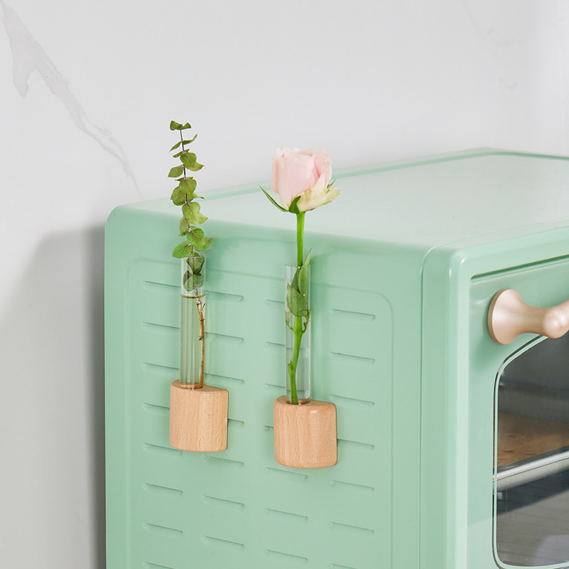 Creativo frasco de madera maciza refrigerador adesivo