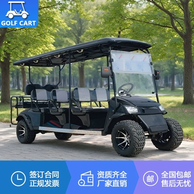 Manufacturer's electric golf cart, sightseeing vehicle, lithium battery-powered shuttle for scenic areas and real estate, 8-seater golf cart