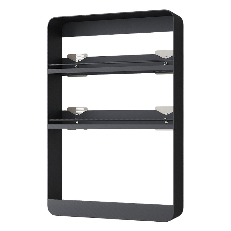 Cocina rack de almacenamiento montado en la pared rack de almacenamiento de condimentos sin perforar pared baño inodoro artículos diversos rack de almacenamiento