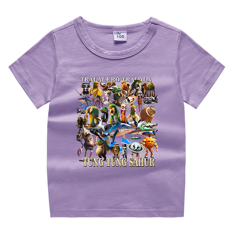 夏男の子服娘ラウンドネック Tシャツホットパンツ韓国風カジュアル半袖ボトムシャツスポーツ学生ショーツスーツ|undefined