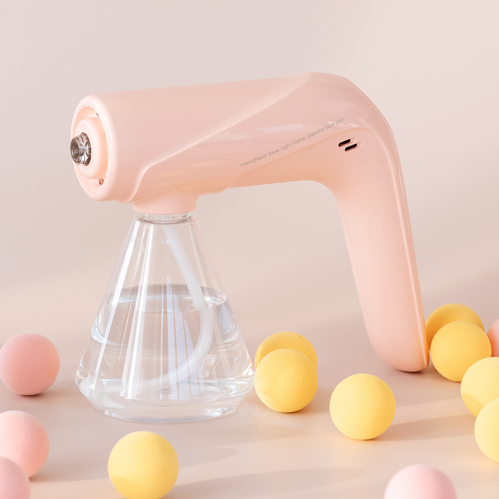 新品XDQ01消毒枪无线快递自动消毒器酒精手持电动家用蓝光喷雾枪