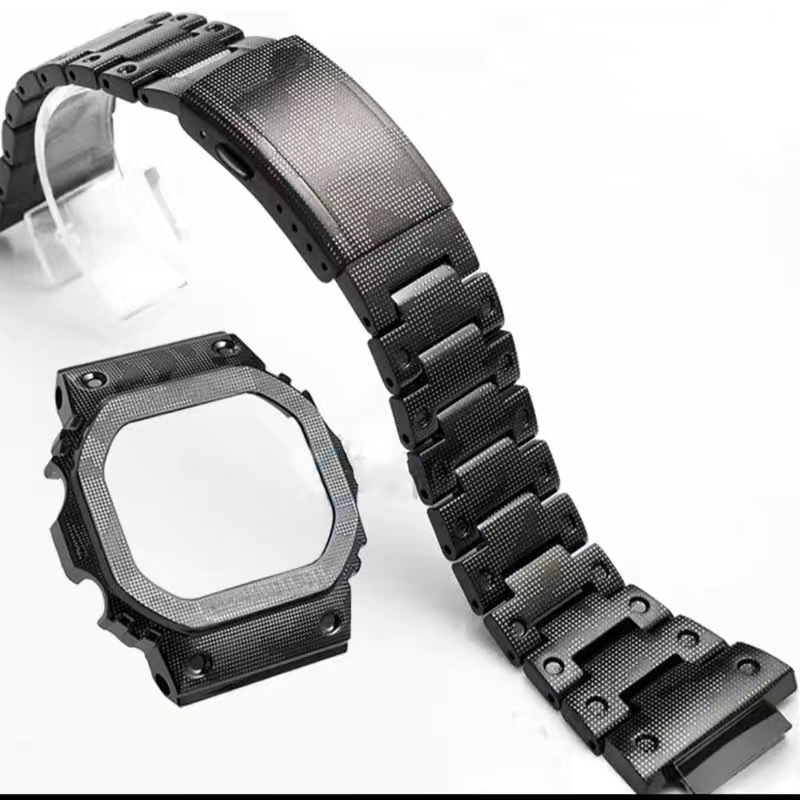 Small Square Modified Metal Case Strap Suitable for Dw5600 Stainless Steel Strap Modification Accessories Strap