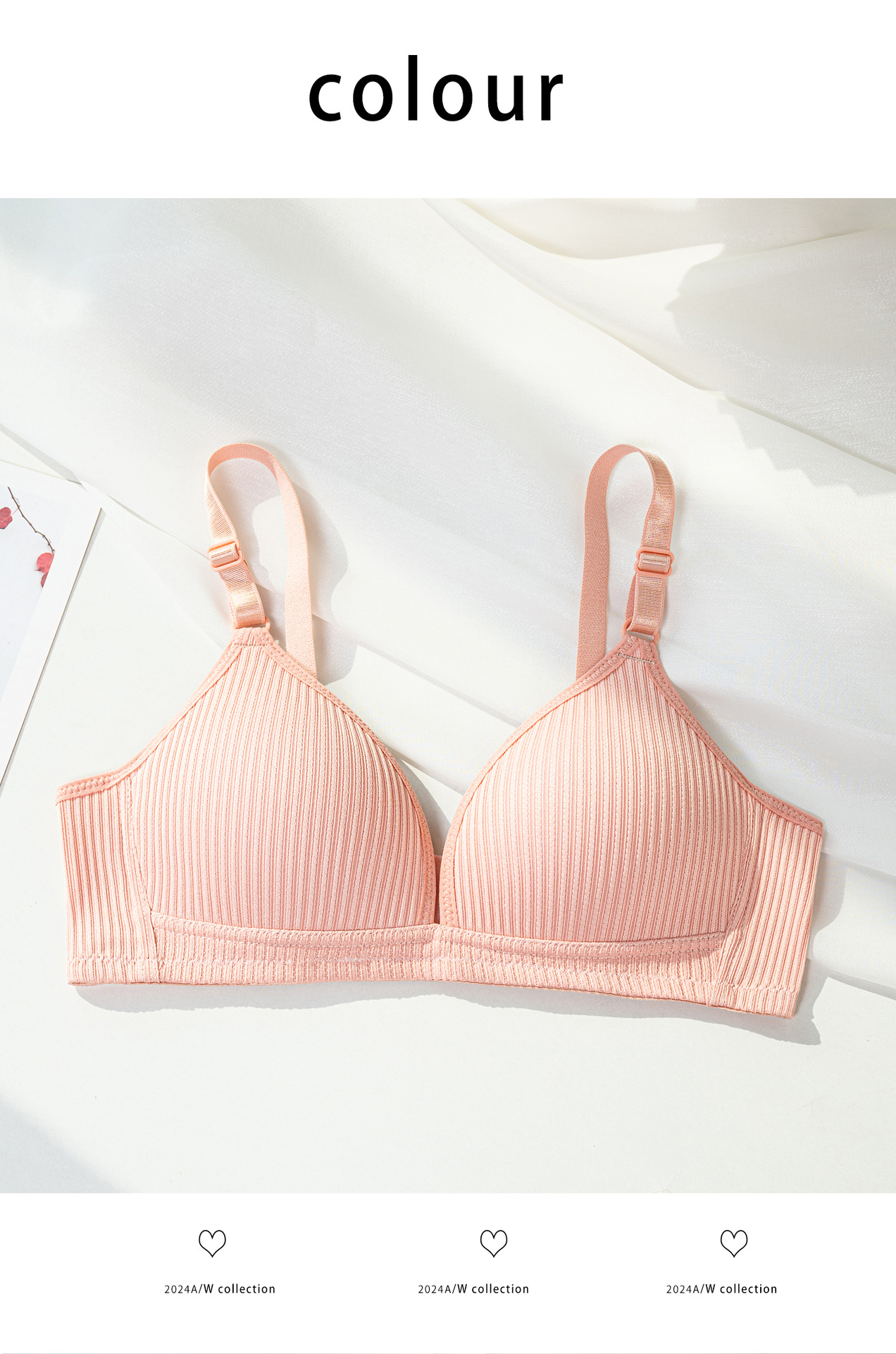 Venta directa de fábrica Comercio electrónico transfronterizo Sudeste de Asia Vietnam Tailandia Ladies Ropa interior Chicas Reunir Sujetador anti-colgante dulce