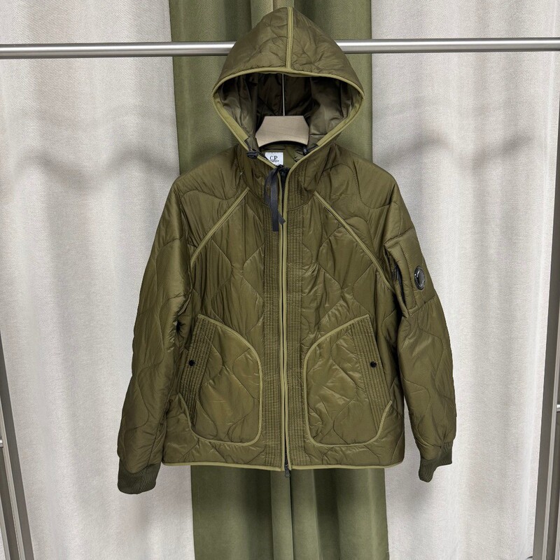 Cross-border quilted hooded lined jacket series, lightweight and warm workwear cotton jacket with goggles