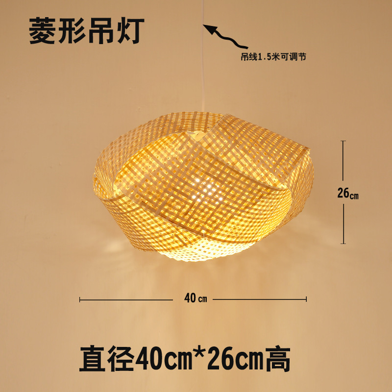 新しい中国風の竹ランタンシャンデリアB&Bリビングルーム寝室畳禅茶室鍋レストランホテルレストランランプ|undefined