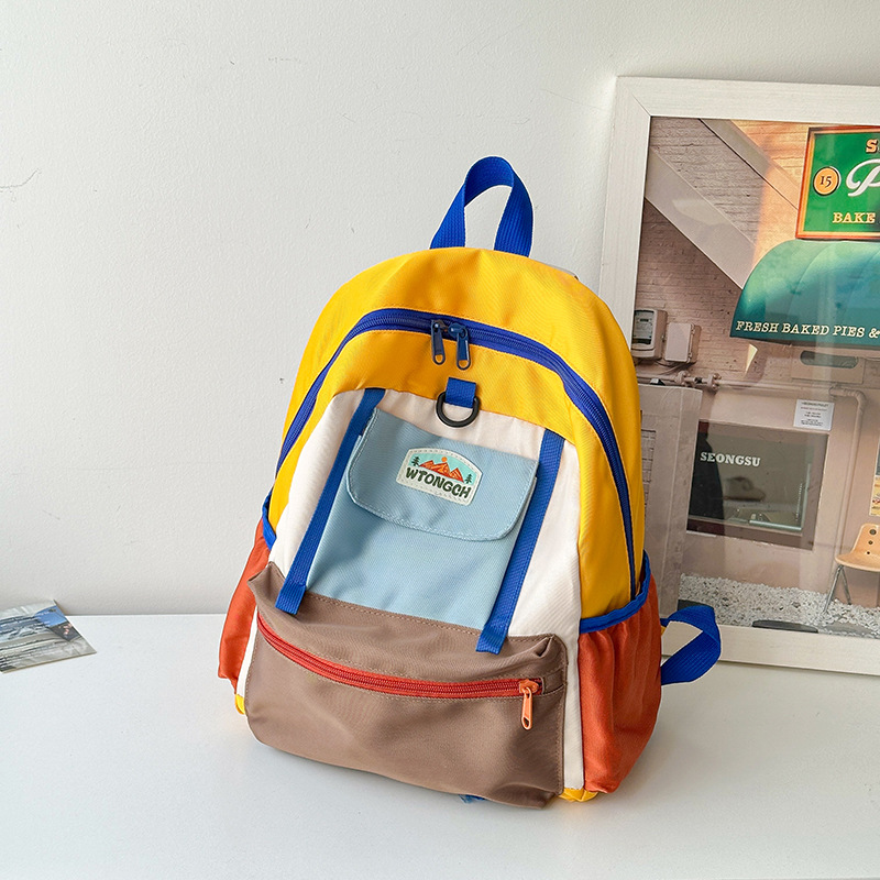 Jardín de infantes bolsas escolares de moda de gran capacidad mochila para niños y niñas mochilas de dopamina colorida para niños