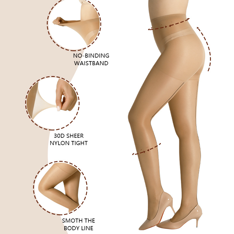 Medias sexy primavera y verano delgadas europeas y americanas anti-gancho de seda línea trasera de medias negras de acero al por mayor transfronterizas