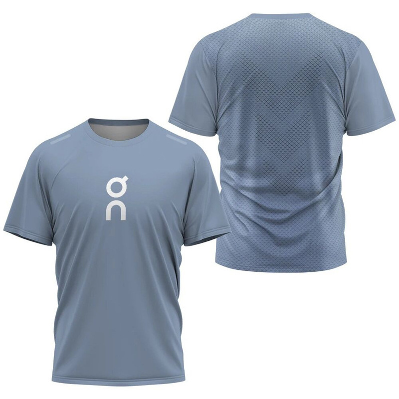 国境を越えた貿易アウトドアフィットネススポーツウェア男性と女性の半袖Tシャツカジュアルトップス夏速乾性素材トレーニングウェア|undefined