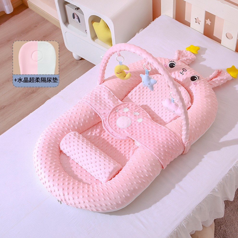 스타래빗 싱글침대 + 슬로프매트 + 장난감걸이 + 기저귀패드