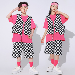Hip-hop Children's Fashion Clothes Autumn and Winter Boys' Hip-hop Fashion Clothes Jazz Dance Girls' Clothing Sweet Cool Children's Hiphop Show