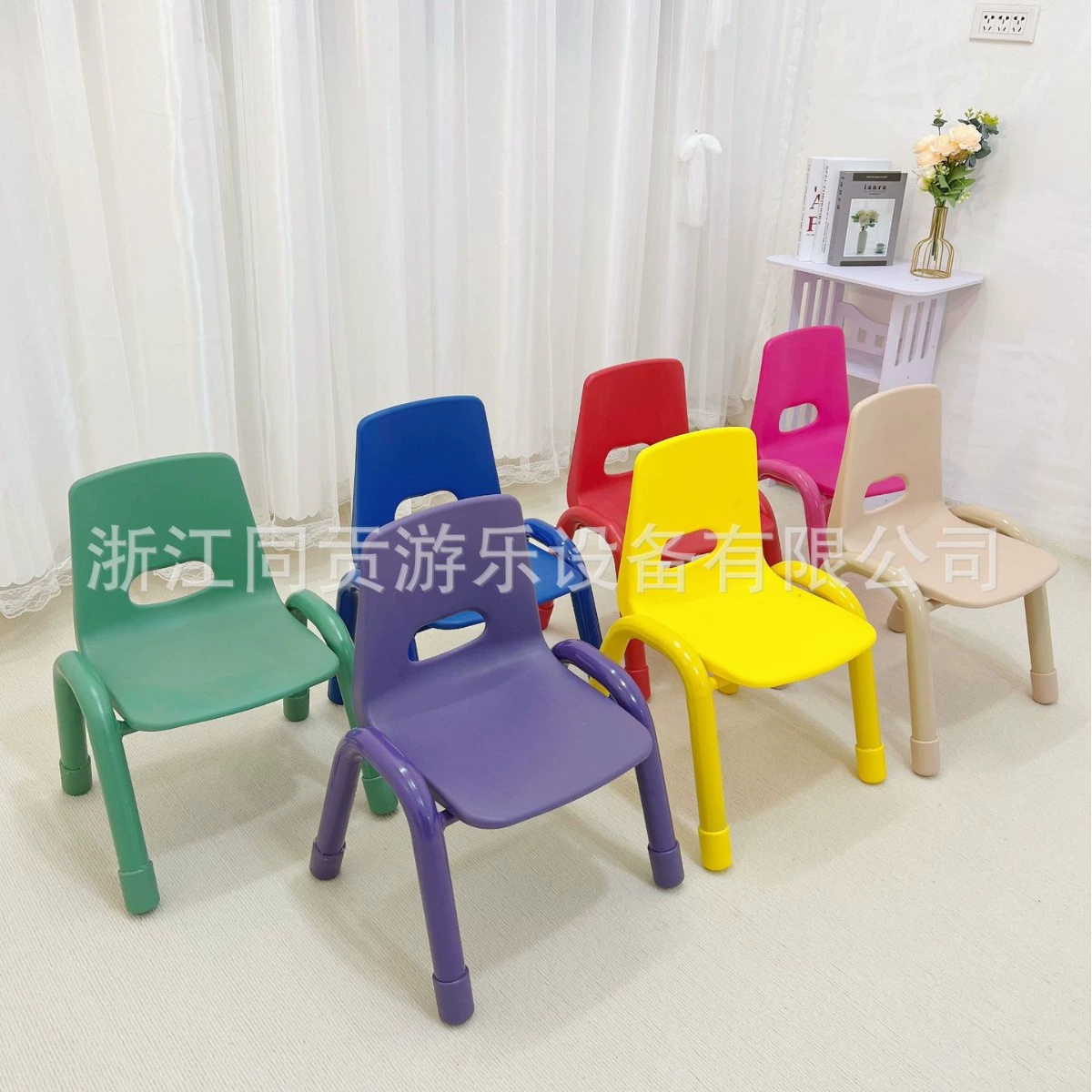 Tonggong абсолютно новый детский железный стул со спинкой, детский пластиковый детский стул, Детский письменный стол, стул