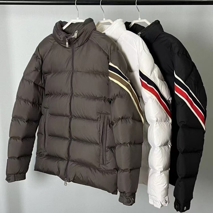 Shenzhen Mengkou m Home 24Fw Men's and Women's Three-Color Trim Short down Jacket Goose down Jacket