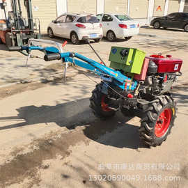 田园耕地起拢机 8马力12马力手扶车图片 大葱培土机 轮式拖拉机