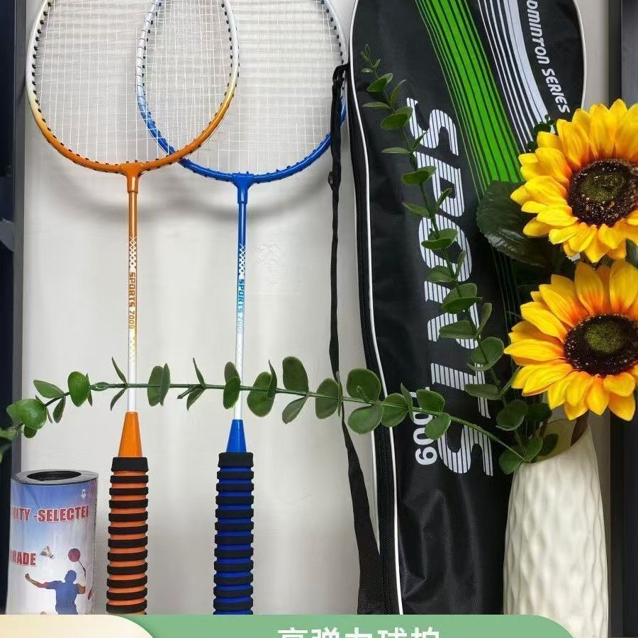 JL-YP-6007 Badminton Racket for Beginners, Adult Lightweight Badminton Racket with Durable Alloy and Non-Slip Handle