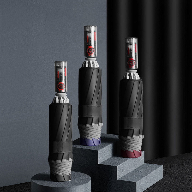 2022新款10骨德国机械全自动反向伞拒水折叠男士商务折叠雨伞批发