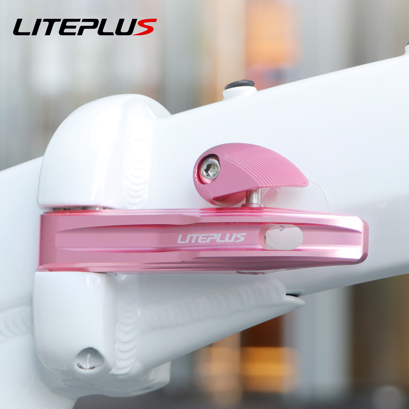 Liteplus 小型ホイール折りたたみ自転車安全バックル折りたたみハンドルビッグライン自転車改造アルミ合金アクセサリー|undefined