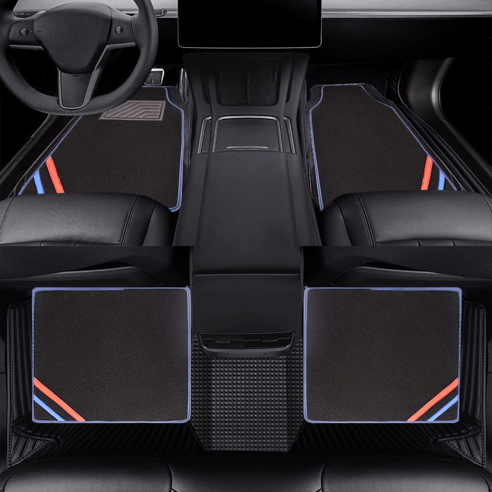 Cross-Border Hot-Selling Universal Car Floor Mats, Non-Slip, Dirt-Resistant, All-Weather Car Seat Mats, Direct Sales from the Manufacturer
