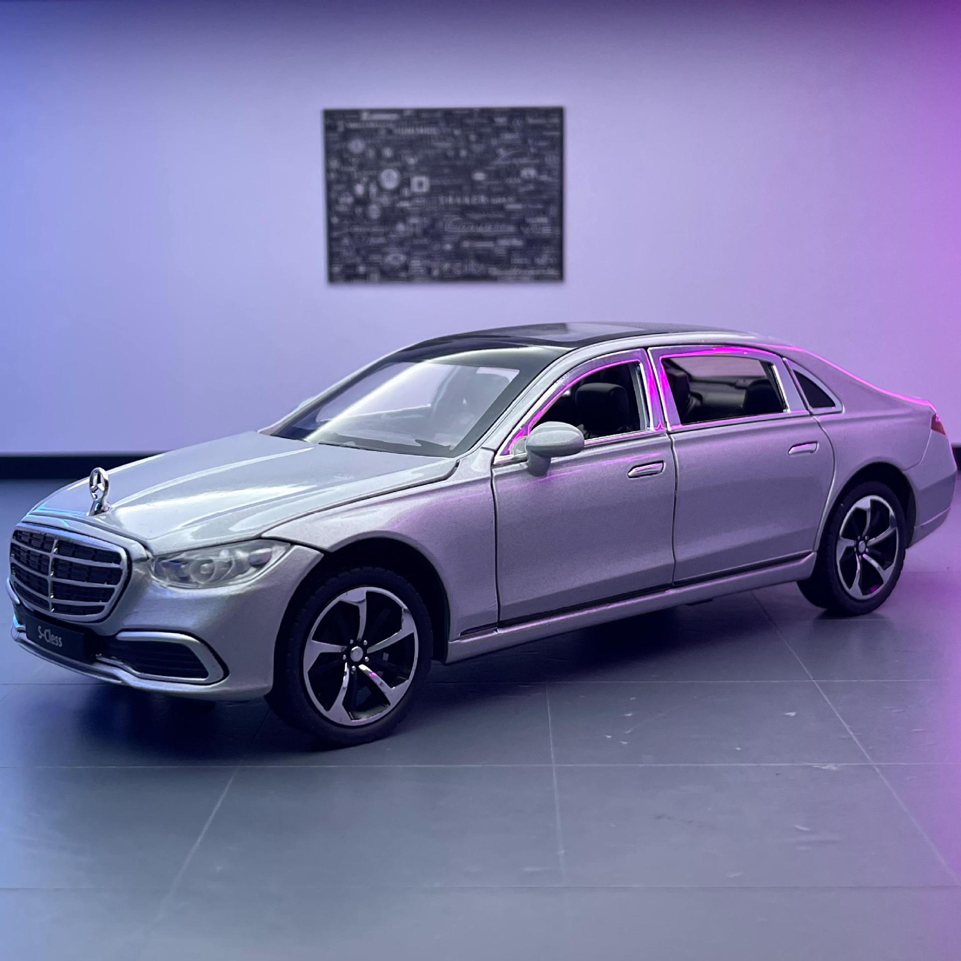 Nuevo Haodi aleación Big Ben S400L modelo de coche tira de la cuerda vocal luz 6 Puerta Abierta juguete coche música modelo adornos