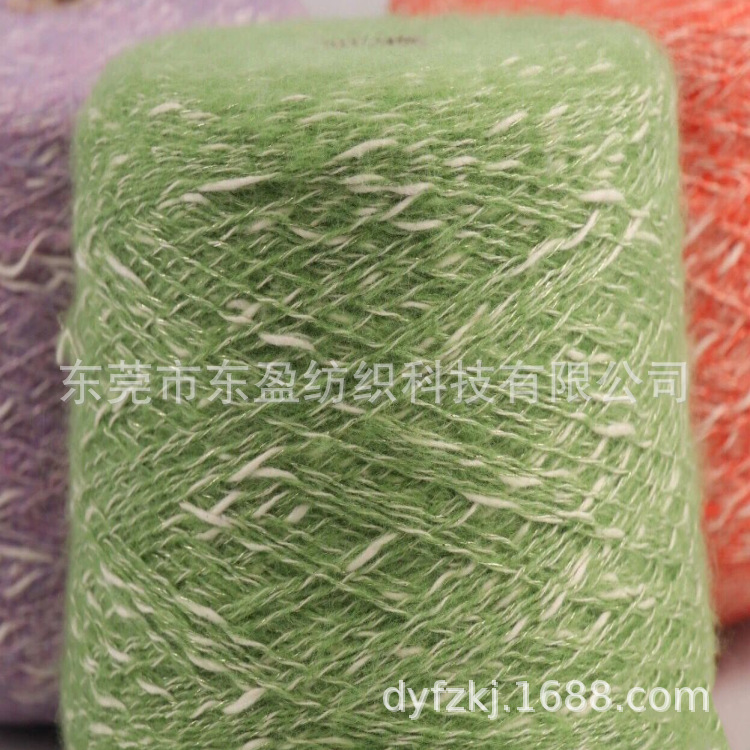 1/4支珍珠肚纱 小香风纱 AB金葱小肚纱 花式纱线 现货批发