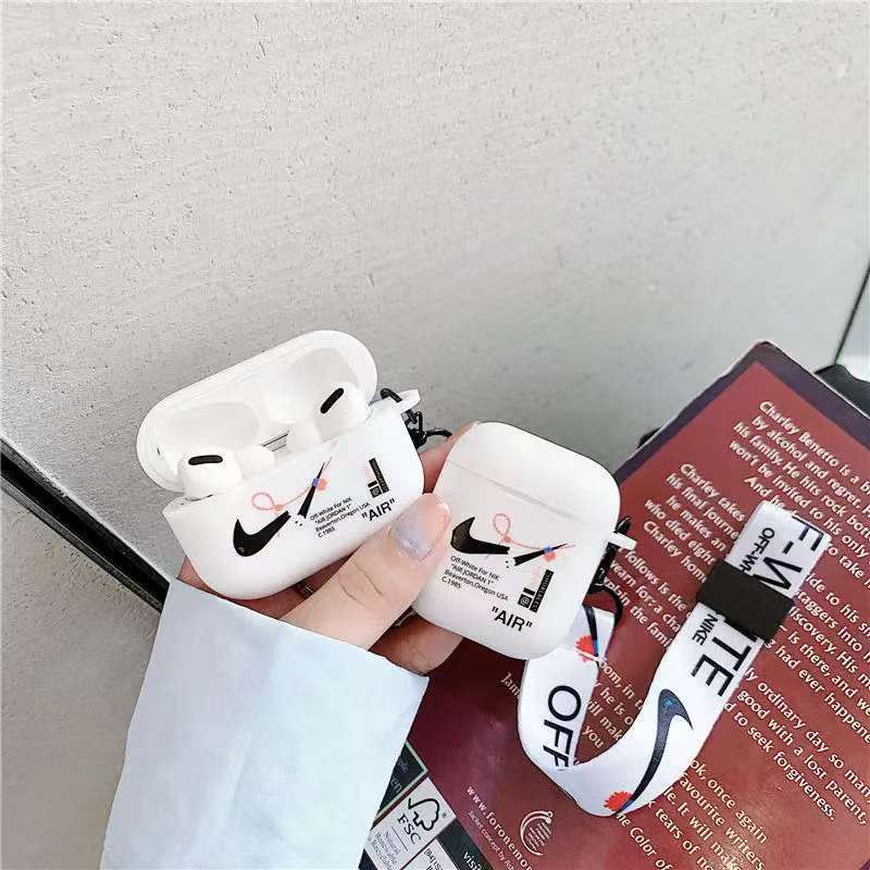 Ins caja de dibujos animados para Apple Airpods4 auriculares cubierta protector esmerilado negro y blanco cuerdas pro3 auriculares cubierta