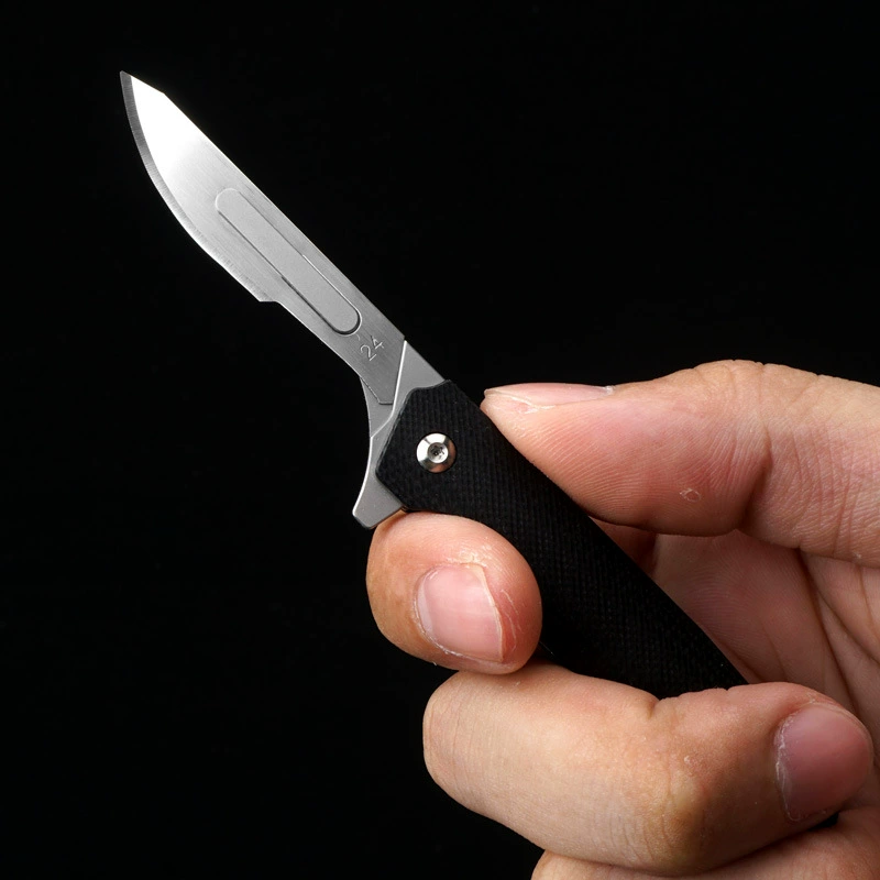 Small removable blade, handle, pocket knife, (Physicals), 10 pieces