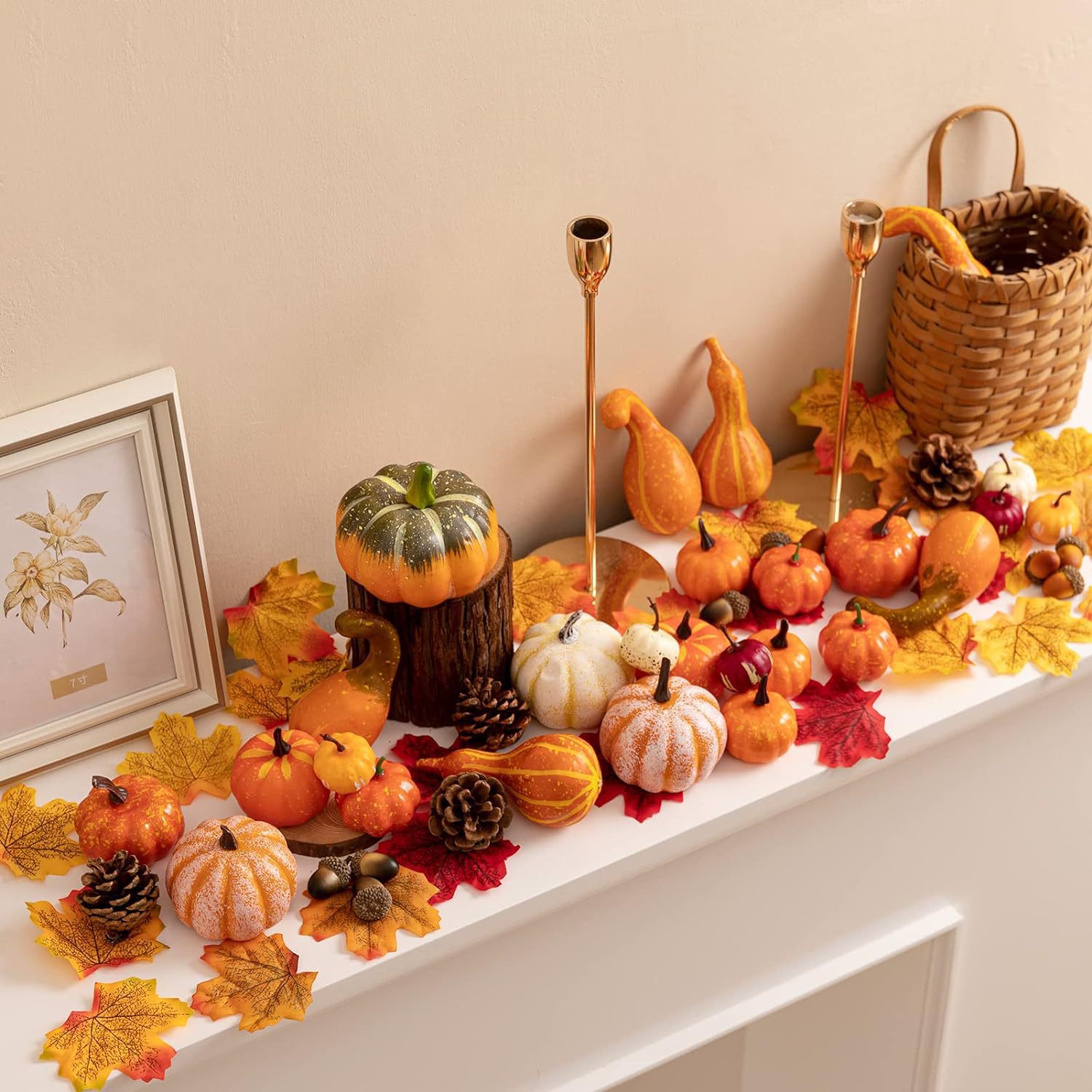 decorazione di zucca di flanella simulata Halloween Ringraziamento panno colorato pacchetto zucca decorazione del festival_voghion.com