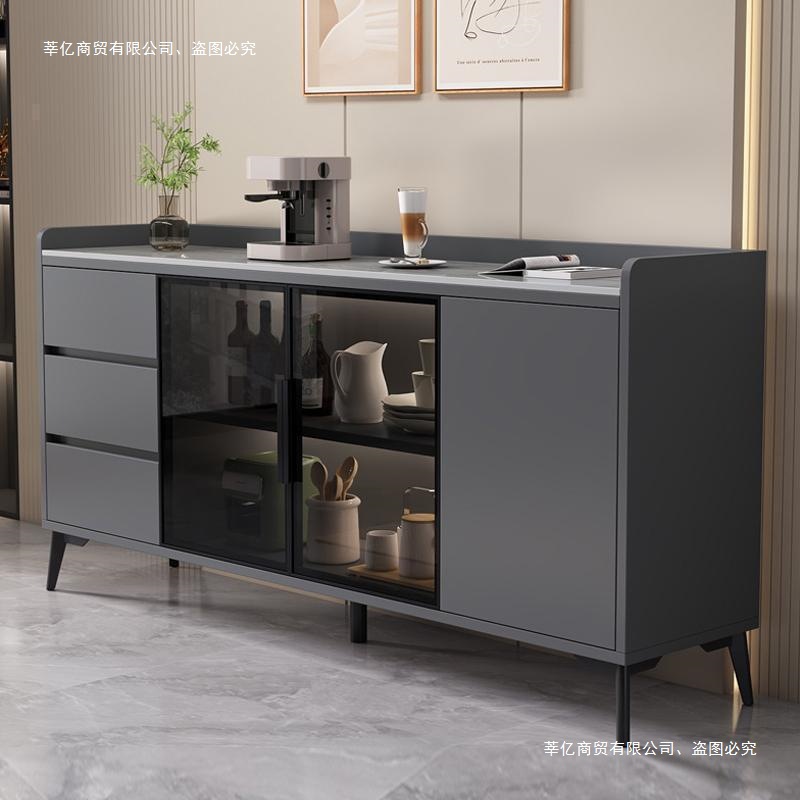 2025 New Normcore Accessible Luxury Slate Wall Sideboard Living Room Dining Room Multi-Functional Storage Kitchen Cabinet Storage Cabinet