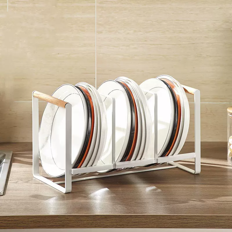 日式厨房碗架不锈钢收纳置物架碗碟盘北欧风铁艺整理沥水架收纳架