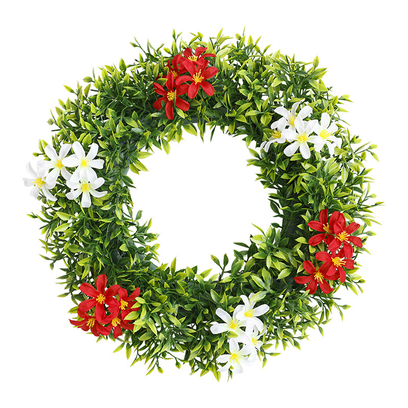 Nueva primavera guirnalda transfronteriza artificial Garland puerta delantera adornos primavera guirnalda decoración colorido eucalipto guirnalda