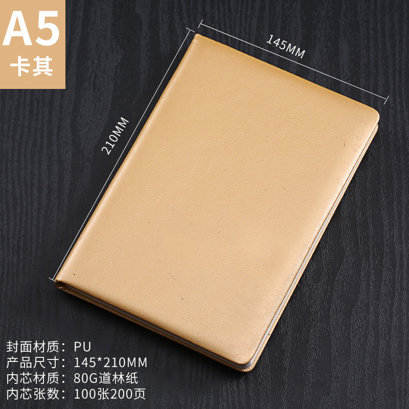 Pu レザーノートブックカスタマイズされた a5 ビジネスオフィスメモ帳学生シンプルな日記手書きノートブック卸売|undefined