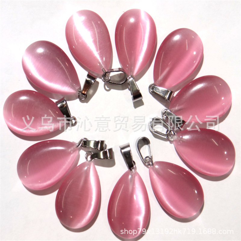 Transfronteriza AliExpress Venta caliente natural cristal ágata gema cristal plano colgante collar pendientes accesorios de la joyería