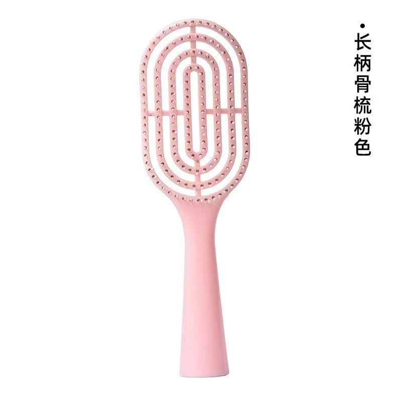 女の子が髪を吹きながら巻き毛をスタイリングできるふわふわ高頭蓋骨コーム、マッサージエアクッション付き家庭用コーム|undefined