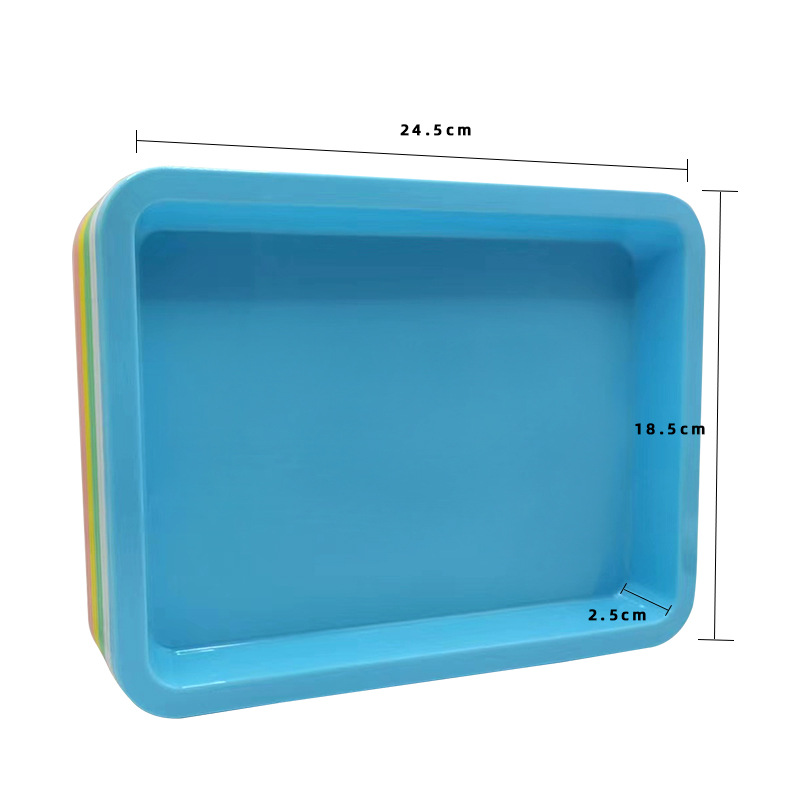Bandeja de experimento de plástico PP material de polipropileno bandeja de reactivos científicos niños juegan bandeja de ayudas didácticas ventas directas de fábrica