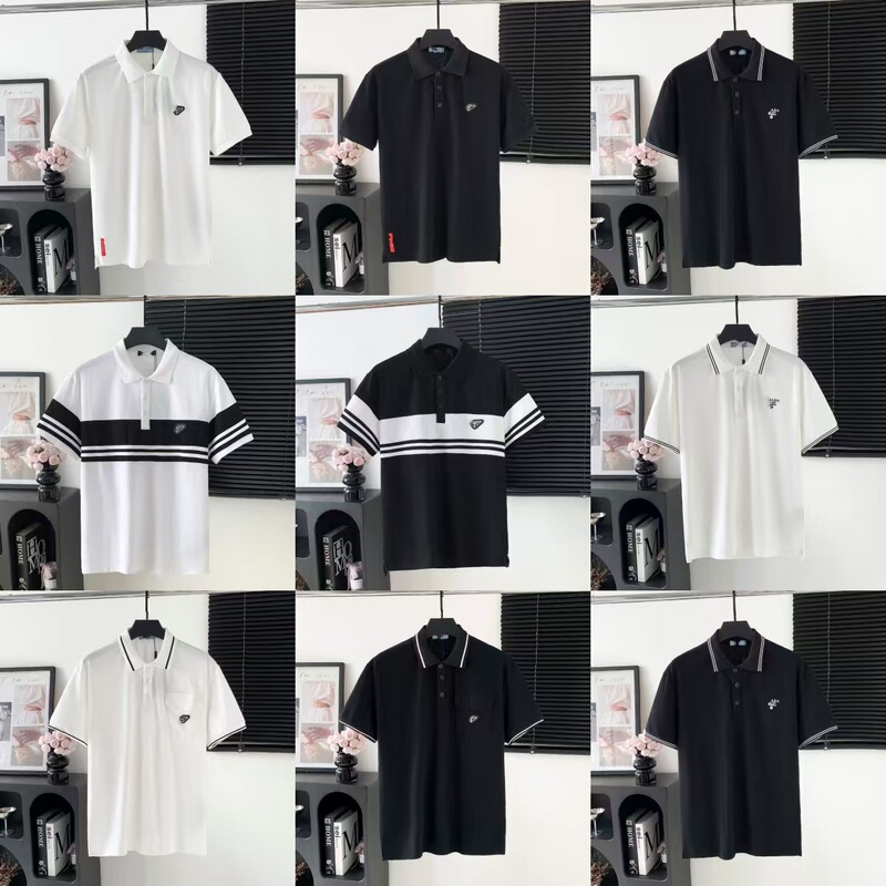 Cross-Border. Correct Version. High-End Version. Prada. Louis Vuitton. G-Brand. 25 New Models of Pure Cotton Jacquard Polo Shirts Cross-Border. Correct Version. High-End Version. Prada. Louis Vuitton. G-Brand. 25 New Models of Pure Cotton Jacquard Polo Shirts