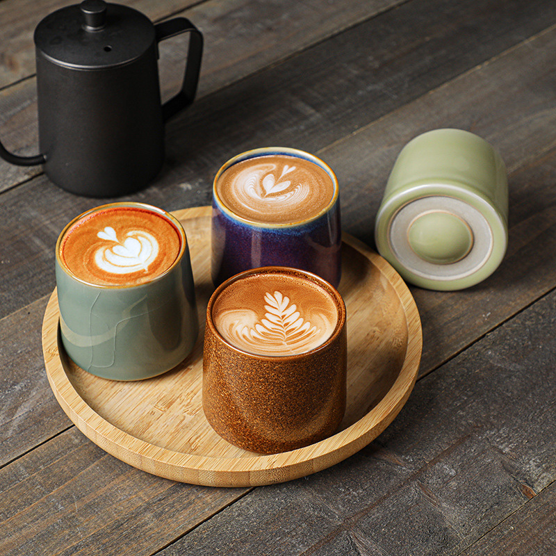 Cross-border ceramic Rotating Cup espresso cup gyro tumbler Master Cup fun decompression gift DIY logo