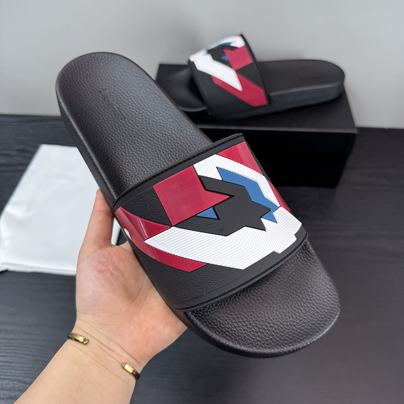 Men's Slippers Slide Slippers Cambodia Summer High-End Men's Spliced ​​Non-Slip Rubber Slippers