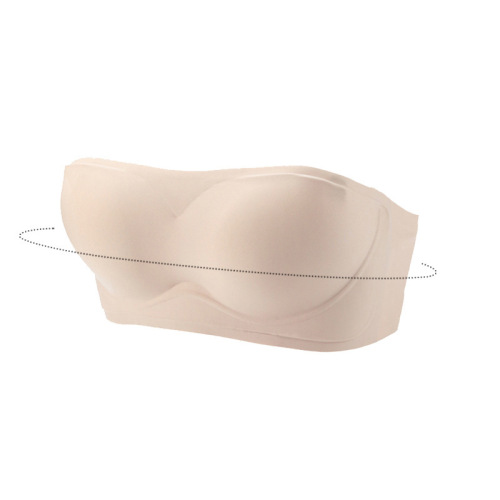 Jelly strapless invisible bra one-piece seamless underwear u women's bra non-slip small chest push-up thin summer