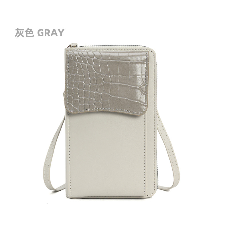 2023 nuevo casual bolsa de teléfono de cuero suave de las mujeres nicho cambio de todo partido pequeño bolsa de mensajero de hombro de moda