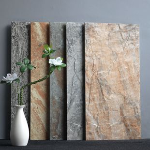 Concave-convex exterior wall tile 300x 600 cultural stone twill slate courtyard wall blue brick balcony non-slip floor tile