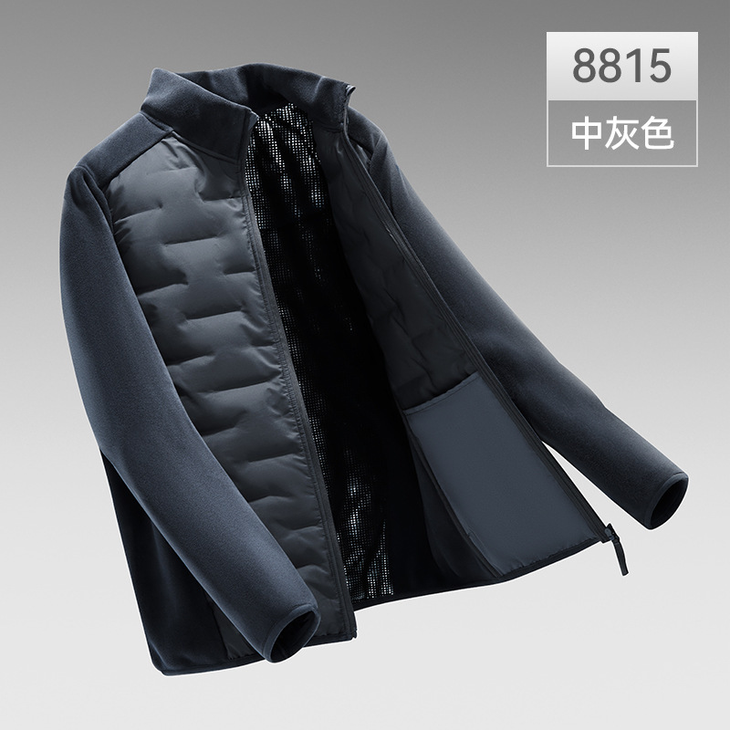 男士羽绒服冬季加厚长袖运动户外男装摇粒绒上衣90鸭绒轻薄羽绒男|undefined