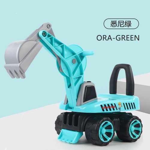 Large children's excavator can ride and sit on baby excavator toy twist car toddler scooter engineering vehicle